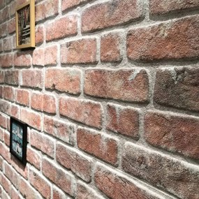 Panouri de perete 3D, model caramida rosu, 10 buc., EPS 10, Rosu
