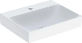 Lavoar pe mobilier Geberit One 50 cm alb lucios KeraTect cu orificiu baterie