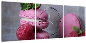 Tablou cu macarooni (cu ceas) (90x30 cm)