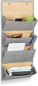 Organizator de perete pentru birou/hol Bambus Marime L 75 x 34 cm