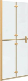 vidaXL Perete de duș Walk-In Auriu 80 x 6,5 x 190 cm