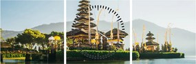 Tabloul Mount Batur (cu ceas) (90x30 cm)