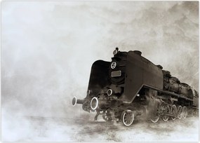 Tablou - Tren în ceață (70x50 cm)
