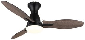 Lustra LED cu ventilator si telecomanda GALE negru 03671B GL