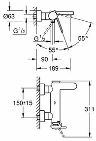 Baterie cada Grohe Plus