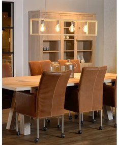 Lucide 31472/04/72 - Lampa suspendata ORIS 4xE27/60W/230V bej