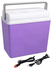Ladă frigorifică auto portabilă 23 l 55W/12V/230V mov/albă