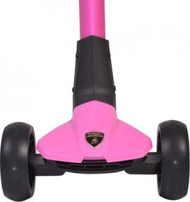 Trotineta copii pliabila din aluminiu NOVOKIDS™ Lamborghini Kick N Roll Edition , Cu roti luminoase din silicon, 3 roti,pliabila, Maner reglabil pe