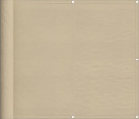 vidaXL Paravan de balcon, bej, 90x800 cm, 100% poliester oxford