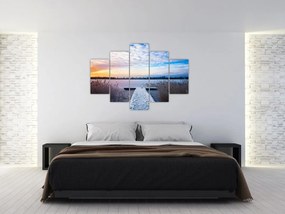 Tablou - Lac înghețat, Ełk, Mazury, Polonia (150x105 cm)