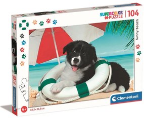Câine Sunny Beach Puzzle Clementoni de 104 piese
