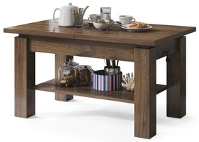 Mazzoni ASTORIA Nuc Elegant - MĂSUȚĂ EXTENSIBILĂ MĂSUȚĂ DE CAFEA CU RAFT