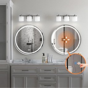 Oglinda LED 50cm MMJ crom periat