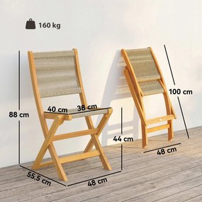 Outsunny set mobilier ratan balcon apartament terasă verandă bistrou grădină | Aosom Romania