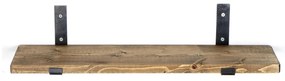 Raft decorativ de perete Dupone 9 (Nuc + negru) . 1093659