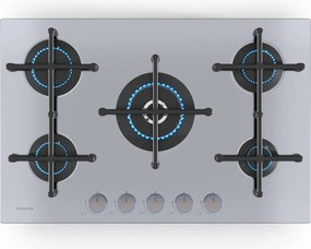 Klarstein Illuminosa 5 plită pe gaz 5 arzătoare Sabaf arzător din oțel inoxidabil