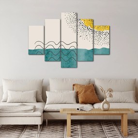 Tablou - pictură abstractă de plajă N⁰1 (150x105 cm)
