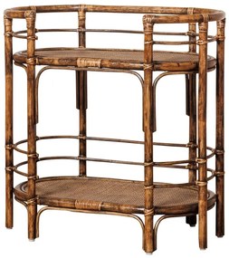 Consola din rattan, cu 2 rafturi, Veracruz
