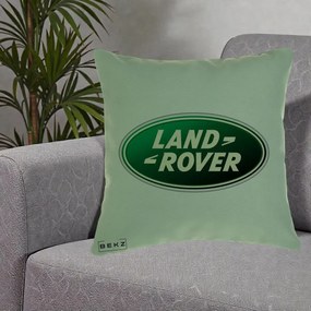 Perna Personalizata cu emblema Land Rover, 40x40 cm, Verde, Husa Detasabila, Perna Inclusa, BEKZ®