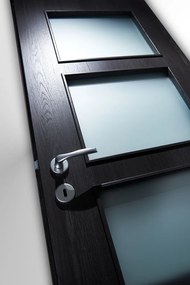 Usa HDF cu toc reglabil din MDF PAL - Colectia QUADRAT 4.1 - Culoare Gri Antracit Toc fix drept 90mm, Gri Antracit, Folie Decor