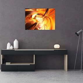 Tablou pe sticlă cu abstracție (70x50 cm)