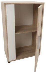 Mobilier de perete de living, alb/arinsonoma, ASOLE NEW