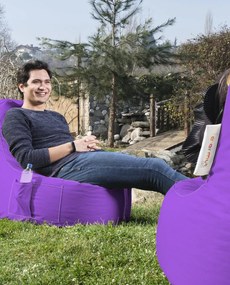 Fotoliu puf pentru grădină EVA Sport - Purple