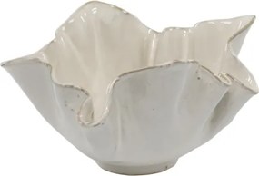 Bol decorativ din ceramica, cu margine canelată