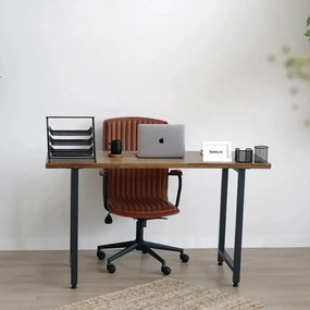 Masa bucatarie  lemn,Solid Wood, natural-negru,140x60x75 cm, 30077