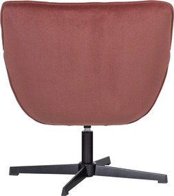 Fotoliu teracotă pivotant cu tapițerie din catifea Wibo – WOOOD