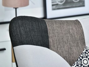 Fotoliu Sibyla (patchwork + fag negru). 1110396