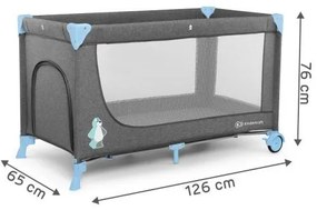 KINDERKRAFT - Patut de călătorie JOY, albastru-gri