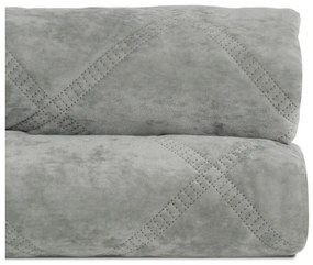 Cuvertură verde prăfuit matlasată din catifea 230x260 cm – Ixia