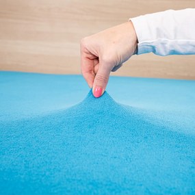 Cearșaf pat 4Home, din frotir, albastru, 160 x 200 cm, 160 x 200 cm