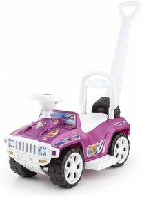 Masinuta copii si bebe NOVOKIDS™ My first SUV Car XXL , Lungime 85 cm, Maner de impins pentru parinti detasabil, Functie trotineta fara pedale,