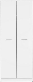 Dulap NEPO PLUS, alb, PAL laminat, cu 2 usi, 80x55x197 cm
