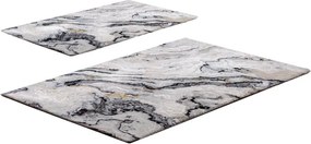 Covorașe de baie grej 2 buc. 60x100 cm CT – Foutastic