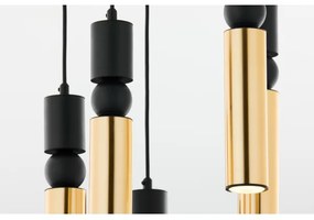 Lustră pe cablu Jupiter 2017 ALAS 5xGU10/10W/230V auriu/negru