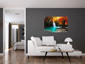 Tablou - Laguna de Smarald (90x60 cm)