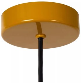Lustră pe cablu Lucide 74417/01/44 MACARONS 1xE27/40W/230V d. 24,5 cm galben