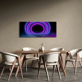 Tablou cu cercuri colorate (120x50 cm)