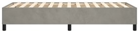 Cadru de pat box spring, gri deschis, 90x200 cm, catifea Gri deschis, 35 cm, 90 x 200 cm