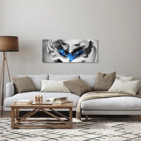 Tablou cu portretul femeii cu pietre (120x50 cm)