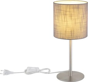 Globo 21440G - Lampă de masă BENSON 1xE27/40W/230V gri