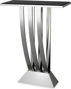 Consola eleganta cu blat din marmura neagra Beau Deco Stainless Steel 106336 HZ