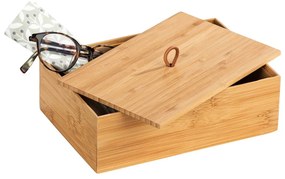 Organizatoare de baie în culoare naturală 3 buc. din bambus Terra – Wenko