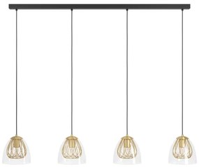 Lustră pe cablu Eglo 390038 JAZMINIA 4xE27/40W/230V auriu