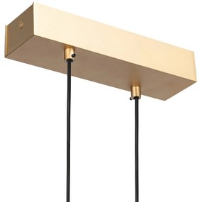 Lustra suspendata LED, Otel, Auriu, MIAMI