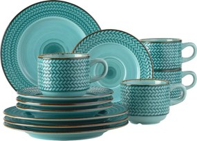 Mäser Set de cafea 12 piese PROSPERO – turcoaz