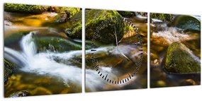 Tablou cu părâu (cu ceas) (90x30 cm)